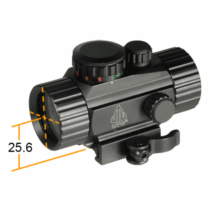 Leapers UTG 1x38mm Red/Green Circle Dot Sight with QD Picatinny Mount