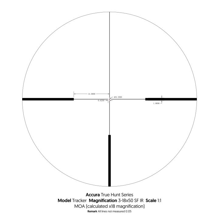 Accura Tracker 3-18x50 30mm G4 Illuminated Riflescope