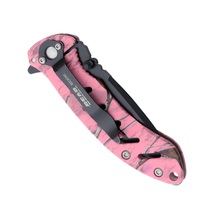 Bear Edge Brisk 1.0 4 1/16" Real Tree  Edge Pink Camo Frame Lock Folder