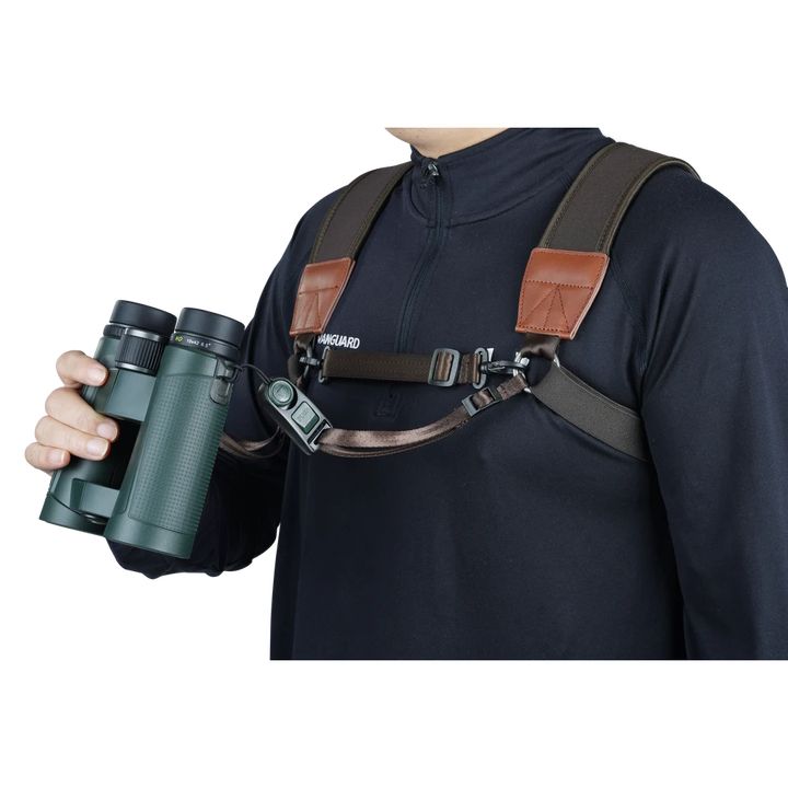 Vanguard Bino Harness Quick detach BROWN DLX