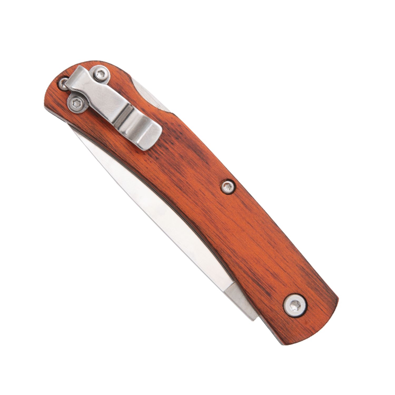 Bear & Son 4 5/8" Farmhand Large Lockback Rosewood Knife with Clip