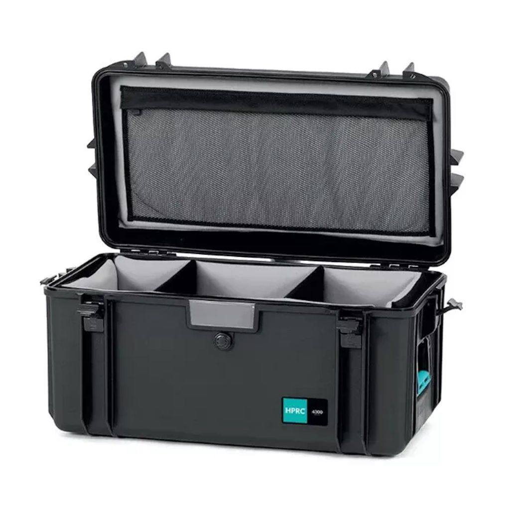 HPRC 4300 - Hard Case with Soft Padded Open Deck + Dividers (Black)