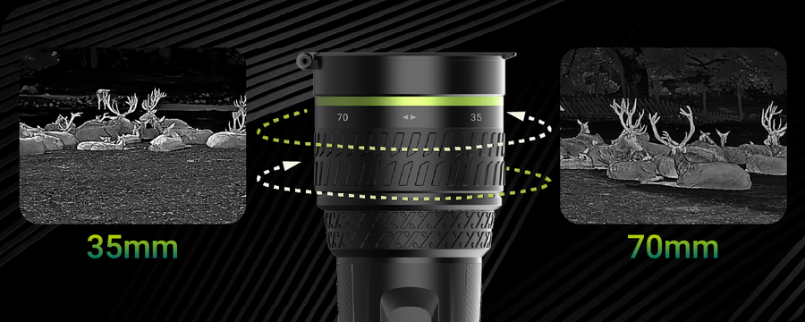 Pixfra SIRUS HD Ther Zoom Monocular OLED 70mm Pix 1280x1024 Dis 1920x1080