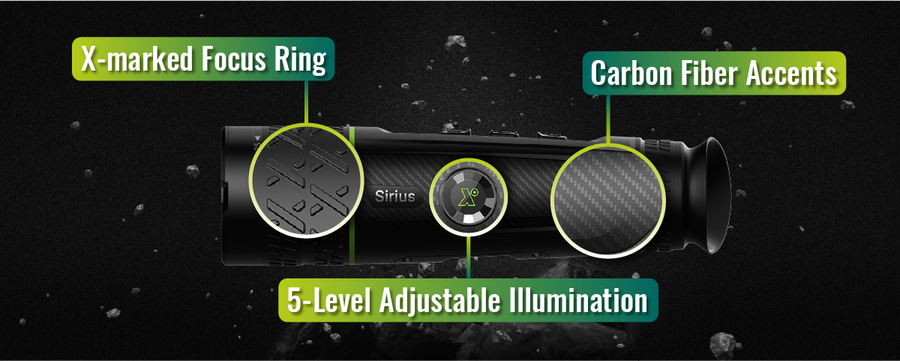 Pixfra SIRUS Thermal Monocular OLED 50mm Pix 640x512 Dis 1920x1080