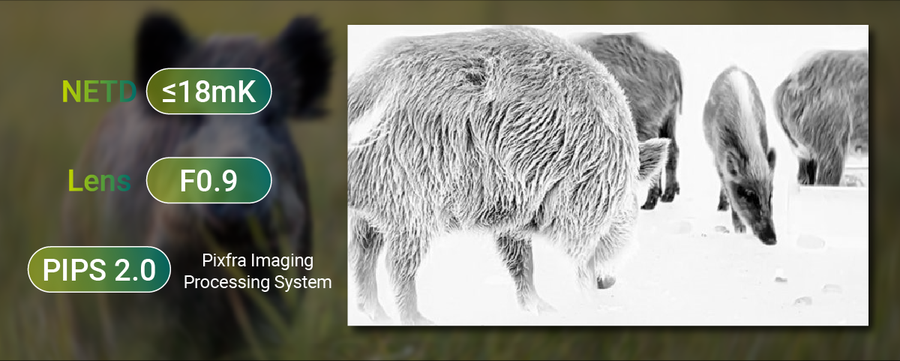 Pixfra SIRUS Thermal Monocular OLED 50mm Pix 640x512 Dis 1920x1080