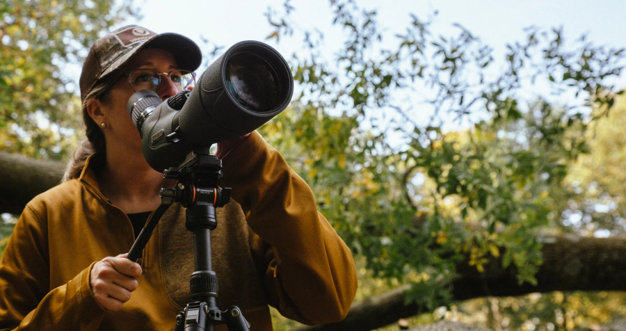 Vanguard VEO IV 65A 15-45x65 Angled Spotting Scope with Carbon Body