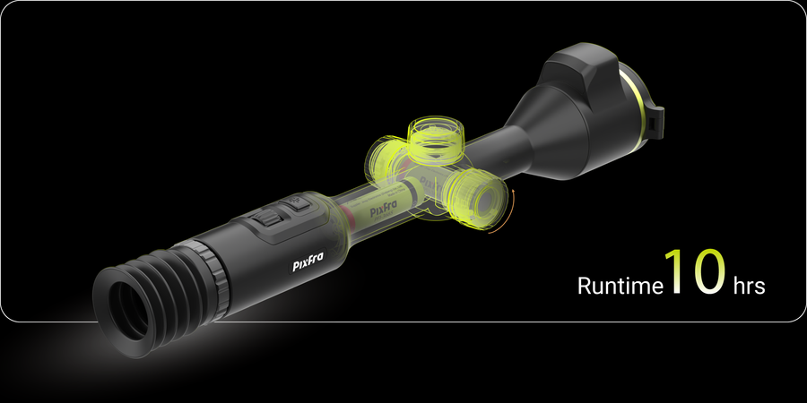 Pixfra PEGASUS 2 LRF Thermal Riflescope 35mm Pix 384x288 Dis 1600x1200