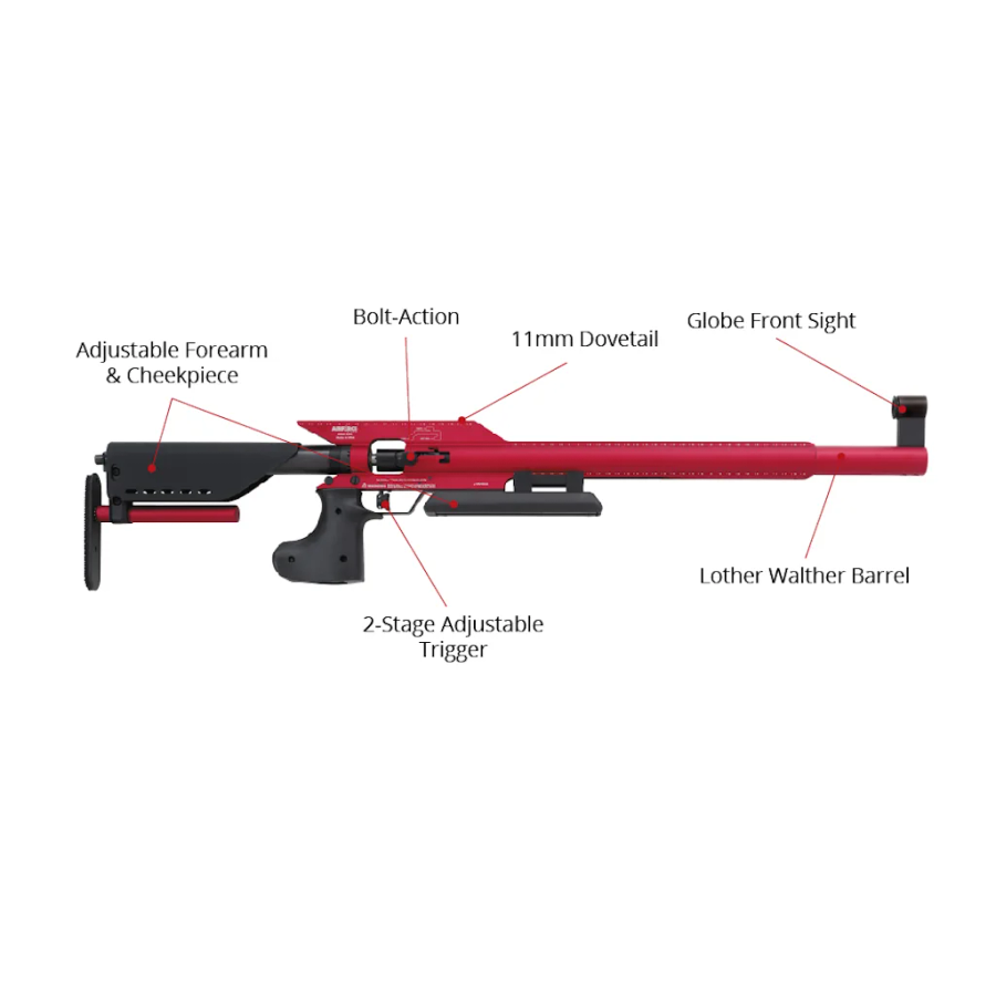 Airforce The Edge .177 Air Rifle RED With both Sights