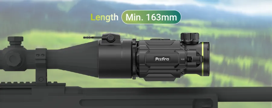 Pixfra TAURUS LRF Thermal Clip on OLED 35mm Scope Pix 640x512 Dis 1920x1080