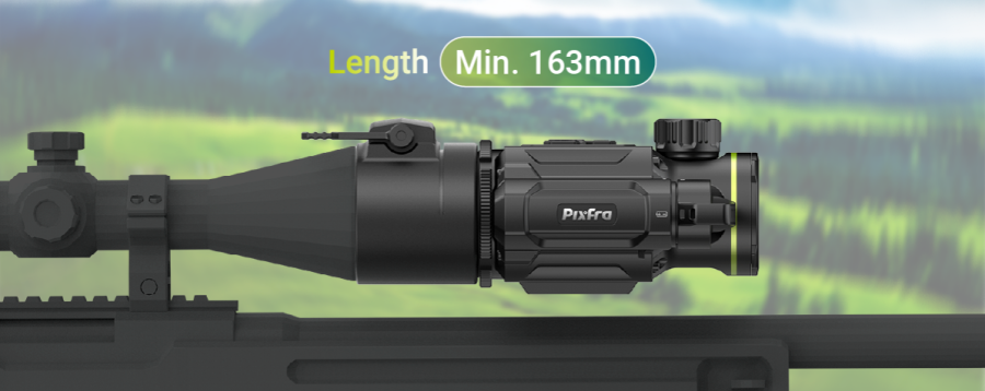 Pixfra TAURUS Thermal Clip on OLED Scope 35mm Pix 384x288 Dis 1920x1080