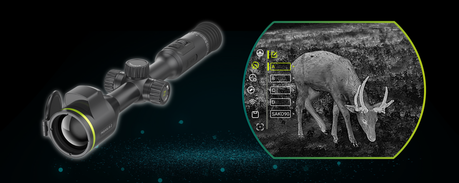 Pixfra PEGASUS 2 LRF Thermal Riflescope 35mm Pix 384x288 Dis 1600x1200