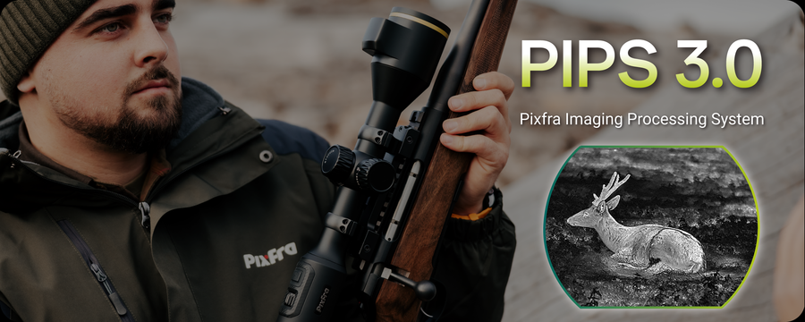 Pixfra PEGASUS 2 LRF Thermal Riflescope 35mm Pix 384x288 Dis 1600x1200