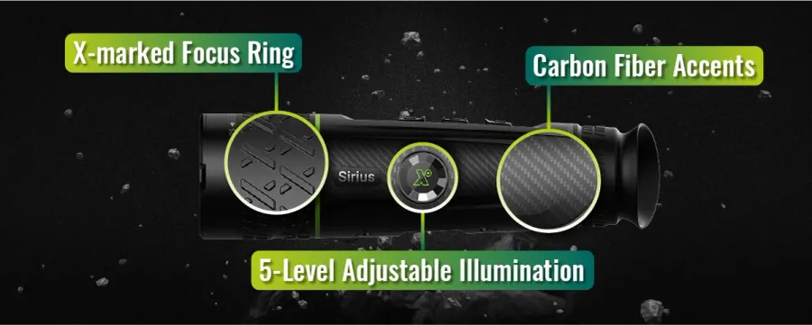 Pixfra SIRUS Thermal Monocular OLED 50mm Pix 640x512 Dis 1920x1080