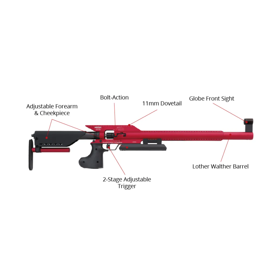 Airforce The Edge .177 Air Rifle BLUE With both Sights