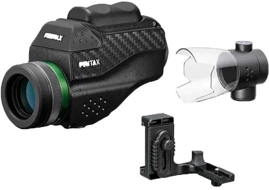 Pentax VM 6x21 WP Monocular - Complete Kit with SmartPhone Adapter