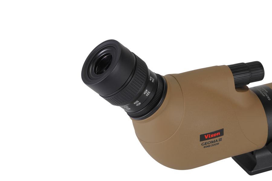 Vixen Geoma III ED 80mm Spotting Scope Angled With 20-60x Zoom