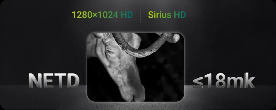 Pixfra SIRIUS HD Ther Zoom Monocular OLED 70mm Pix 1280x1024 Dis 1920x1080